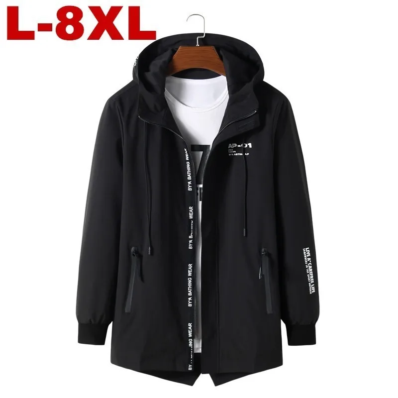 Новинка весны новая осенняя мужская верхняя одежда размера плюс L-4xl 5xl 6xl 7xl 8xl