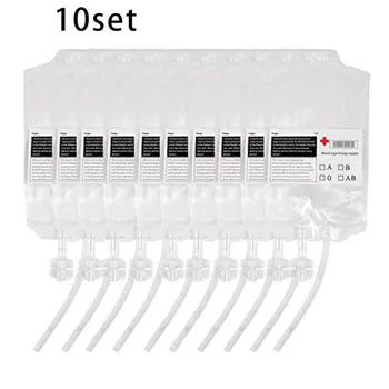 

DIY Blood Bag Reusable Blood Energy Drink Bag Concentrated Juice Energy Pack Halloween Pouch Props Vampire Cosplay