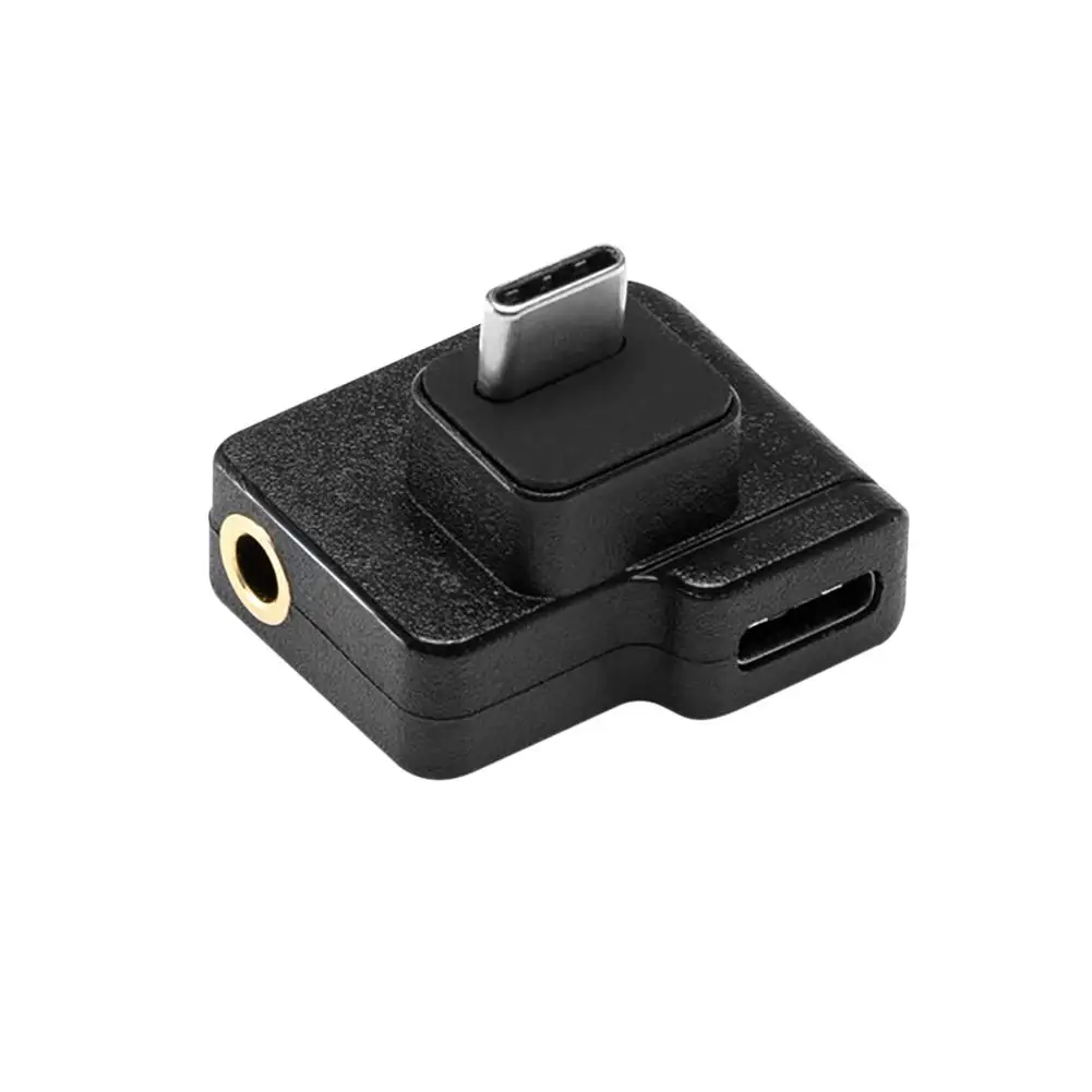 Для спортивной камеры DJI Lingbi для Osmo Action зарядный аудио адаптер с двумя USB-C до 3,5 мм микрофонный адаптер совместим с D