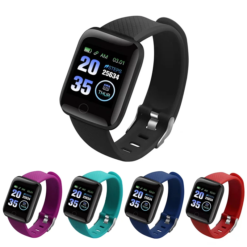 

116 Plus SmartWatch Heart Rate Bluetooth Smart Watch Wristband Men Women D13 Sports Watch For Android Apple Phone Pk iwo 8 b57