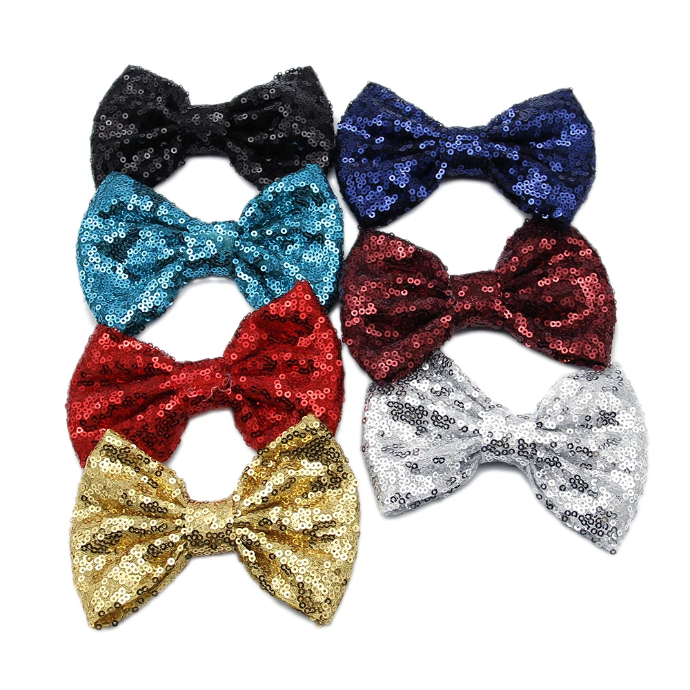 David accessories 5 дюймов Круглая блестка бантом аксессуары для плетения волос, масонское убранство материалы ручной работы для девочек младенцев "сделай сам", 5Yc7965