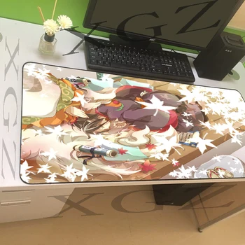 

XGZ Large Mouse Pad Black Lock-edge Anime Avatar Office Computer Desk Mat Speed Natural Rubber Non-slip Xxl Custom Coaster