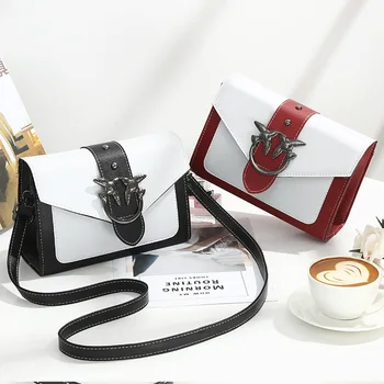 

shoulder bags for women Crossbody purse small square bag 2020 PU fashion Ms classic Simple leather Chain handbag Retro daily