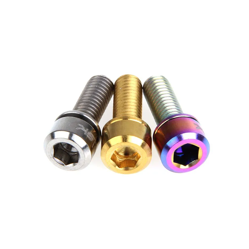 M6x20mm велосипедный велосипед дисковые тормозные болты суппорта титановые шурупы с шайбой прокладка