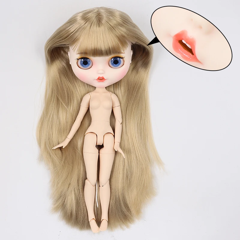 Ледяная фабрика blyth кукла игрушка bjd шарнир тело белая кожа пользовательская кукла матовое лицо 30 см голая кукла - Цвет: i