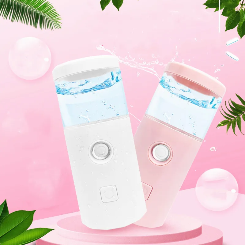 

USB Portable Rechargeable Face Nano Mist Sprayer Facial Body Nebulizer Steamer Moisturizing Skin Care Mini Beauty Instruments