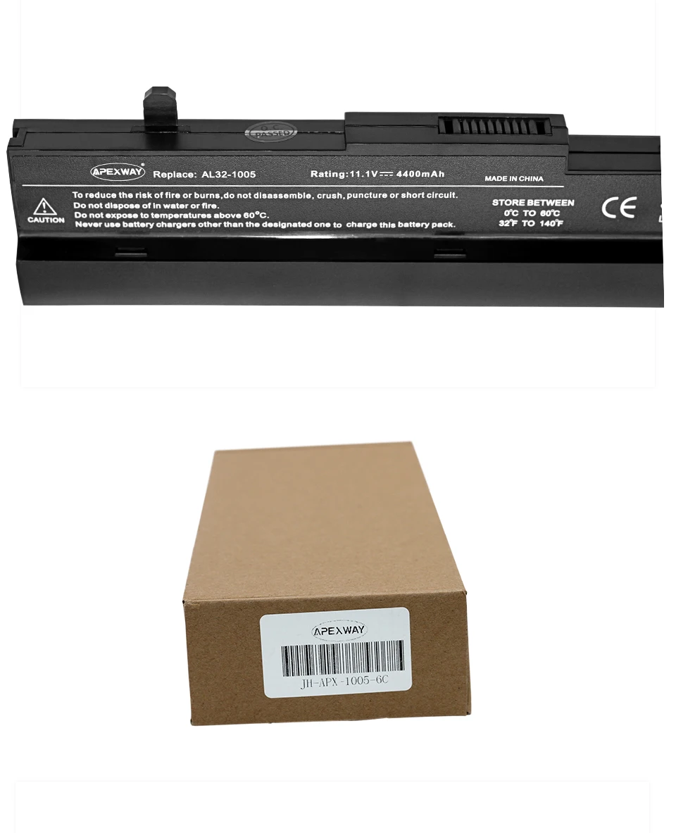 ApexWay Аккумулятор для ноутбука ASUS AL32-1005 AL31-1005 ML32-1005 Eee PC 1001HA 1005HR 1005P 1005PE 1001PQ 1001P 1005 1005H 1005HE