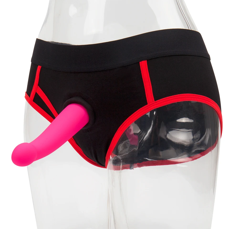 Realistic Strap On Harness Briefs With Suction
