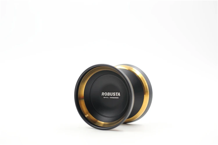 Новое поступление topoxyoyoyobarista Robusta Профессиональный Йо-Йо металлическое кольцо проходит через двойное кольцо yoyo - Цвет: black