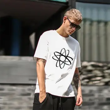 

Personality atom tee t shirts male female 3xl 4xl 5xl cool slim fit