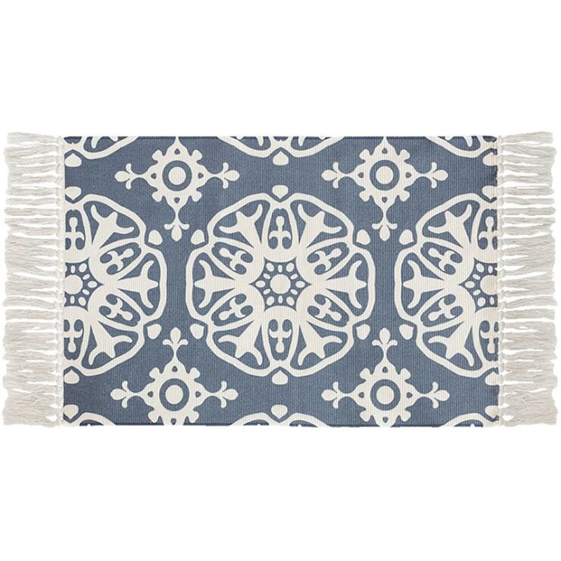 Хлопковые мягкие коврики Kilim с кисточками для гостиной спальни детской комнаты
