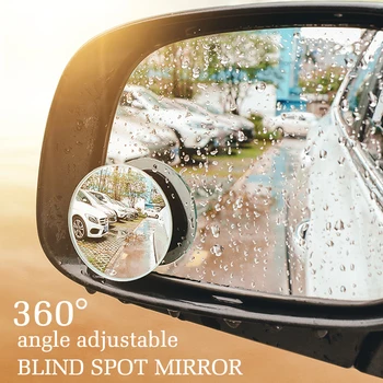 

Car 360 Degree Blind Spot Mirror Wide Angle Round Convex Mirror Blindspot Rearview Parking Mirror for lada VESTA car Accessories