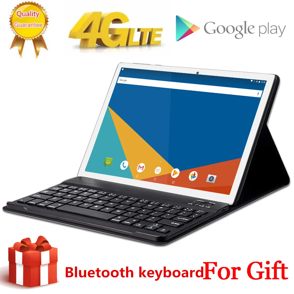 

2020 Free Gift Bluetooth keyboard 4G LTE 10.1 inch 2.5D tablet pc 1920x1200 10 Deca Core MTK6797 8GB RAM 256GB ROM Android 8.0