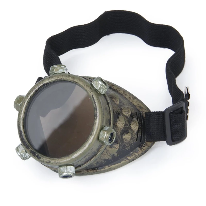 2 шт. защитные очки винтажные стимпанк очки циклопы Готический Косплей Костюм для левого глаза бронза и медь