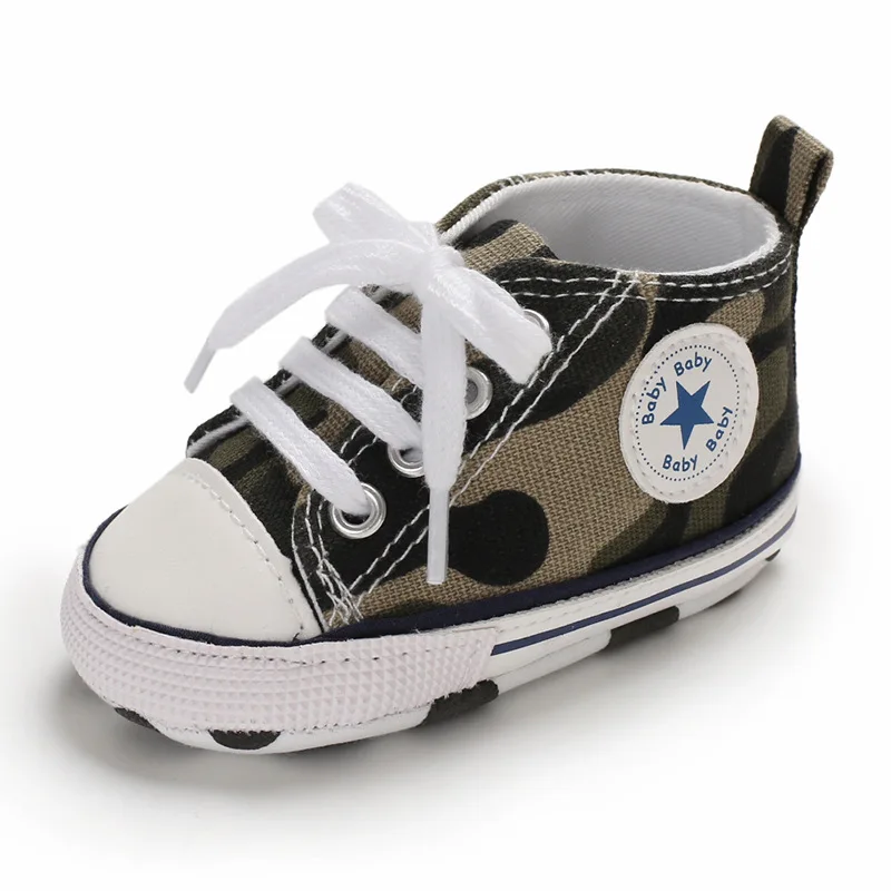Новинка; обувь для маленьких мальчиков и девочек; обувь для новорожденных; обувь для первых шагов; Детские кроссовки с нескользящей мягкой подошвой; милая Повседневная парусиновая обувь для малышей