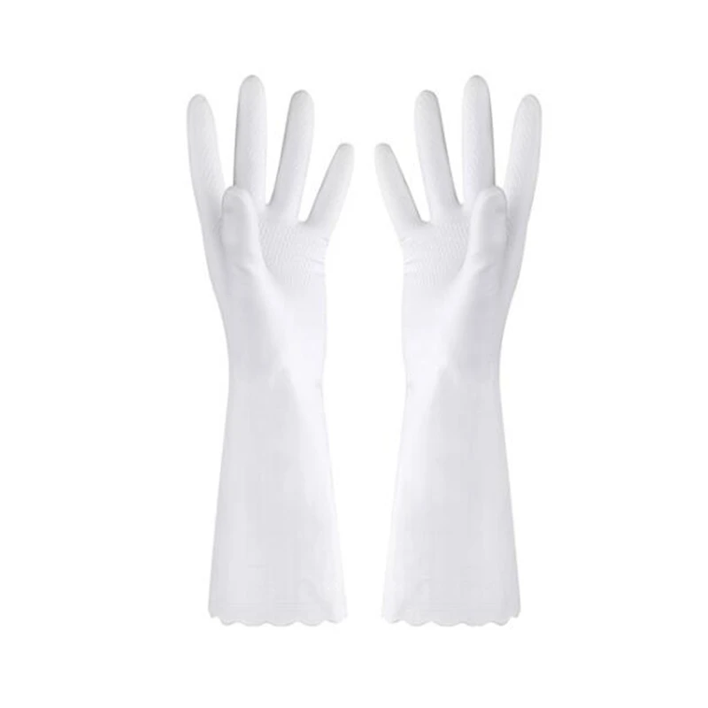 Kitchen Cleaning Dishwashing Gloves House Cleaning Water-proof Rubber Washing Gloves Long Sleeve Silicone Gloves Cleaning Tools