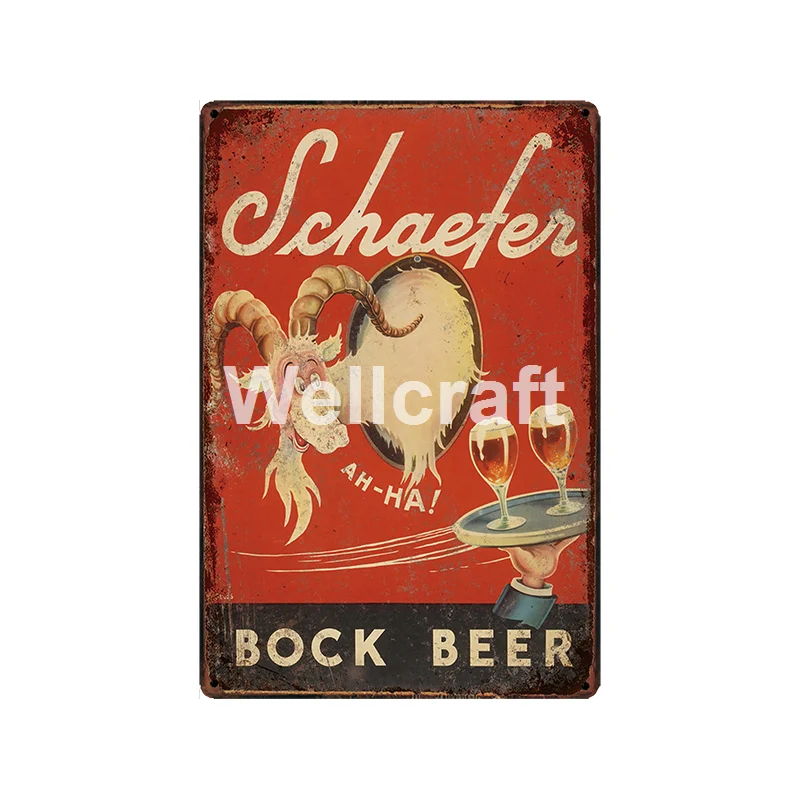 [ WellCraft ] Bock HAMMS Cole Beer Tin Signs Vintage Painting Bar Pub Poster Custom Decor LT-1967 - Цвет: GLC-16461
