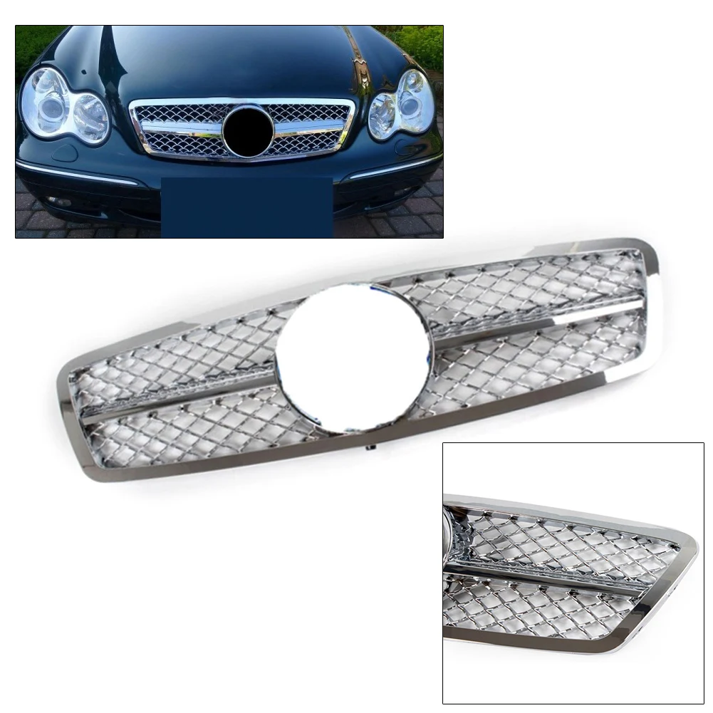 AMG Внешний передний гриль для лица верхний 2000 2001 2002 2003 2004 2005 2006 Mercedes Benz C class C63 C230 C240