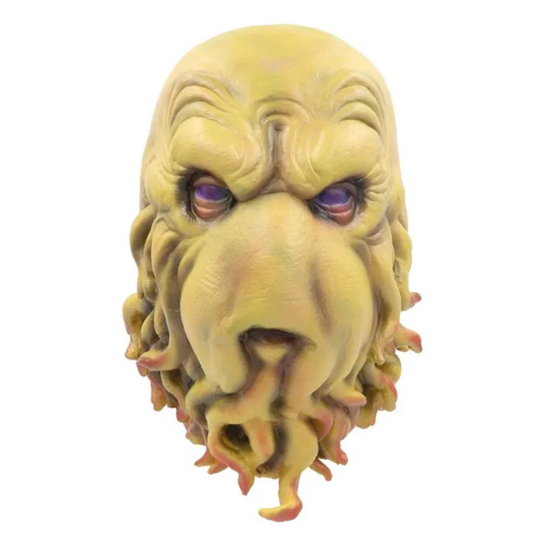 Cthulhu Myths Legends Great Old Ones Cthulhu маска Хэллоуин маскарадный бар вечерние Ужасы косплей реквизит аксессуары латексная маска подарок - Color: Cthulhu