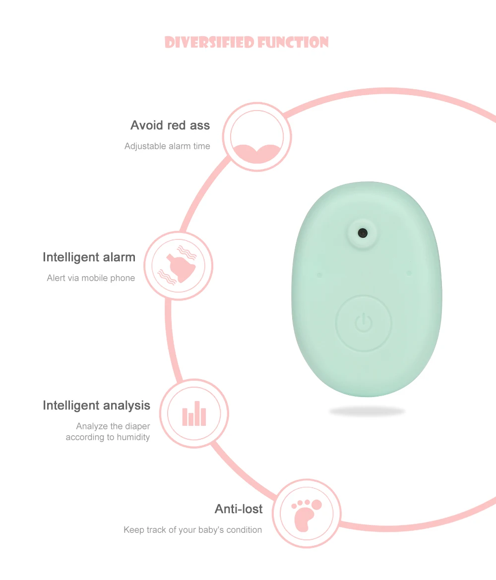 Датчик для детских подгузников, умный будильник для мокрой кровати, напоминание о смачивании