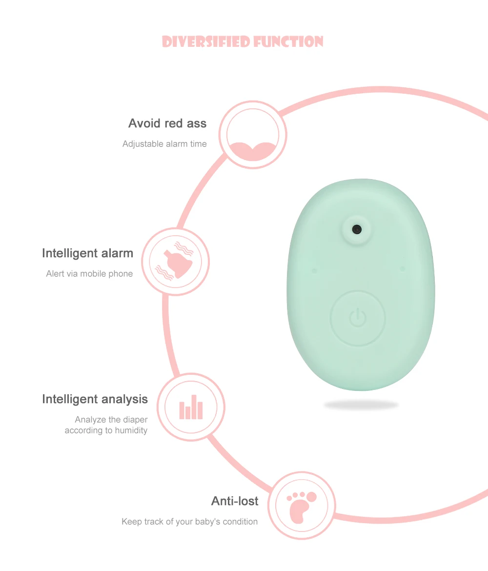 Baby Diaper Sensor Wet Intelligent Alarm Bed-wetting Reminder