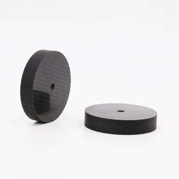 

8PCS Black Carbon Fiber Speaker Isolation 30x10mm Spike Base Pad Shoe Feet Hifi