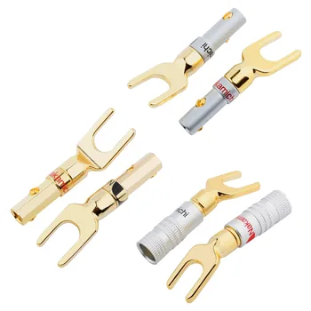 

Japan Nakamichi Gold Plated Copper Grade Interpolation Y Y U- Type Screw Spade Banana Plug Speaker Cable Wire Connectors