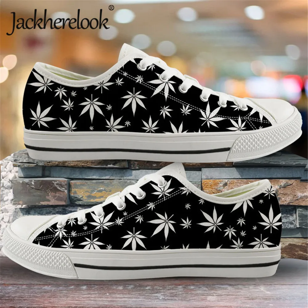Jackherelook/; парусиновая обувь с листьями сорняков; прогулочная обувь с низким берцем; мужские и женские уличные кроссовки; Вулканизированная обувь; ямайская обувь