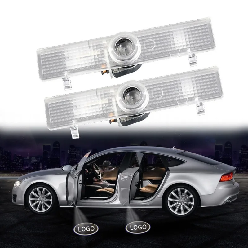 

LED lamp 12V Fit For Nissan Logo Car Door Door Light-Up Logo for nissan Non-destructive installation Door Welcome Lights