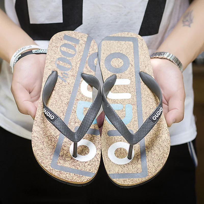 

2019 Summer New Style MEN'S Slippers Trend Korean-style Fashion Outer Wear Cool Flip-flops Outdoor Versatile Sandals