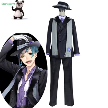 

CosplayLove Twisted Wonderland OCTAVINELLE Floyd Leech Cosplay Costume Black With Hat Custom Made For Halloween Christmas