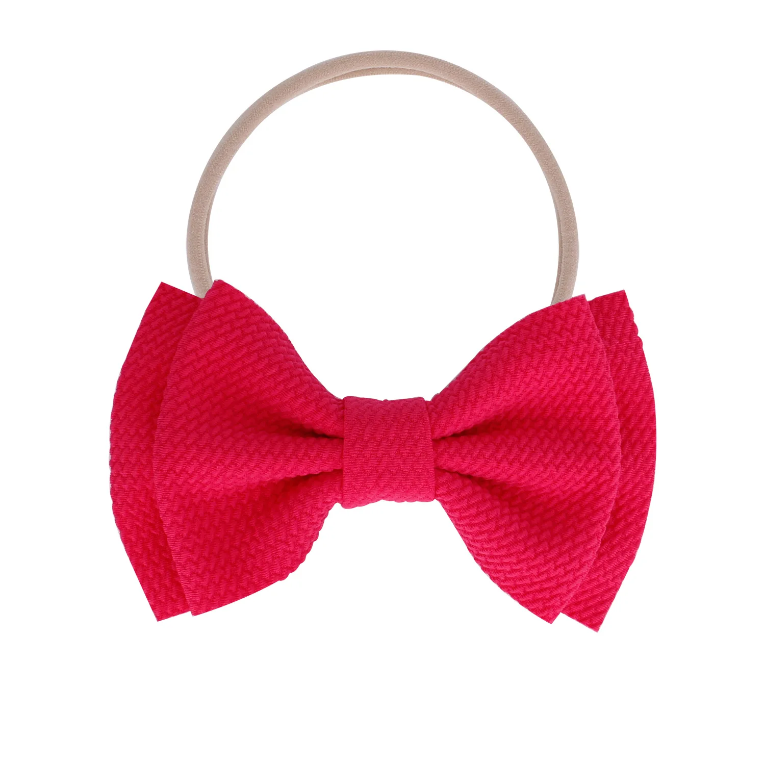 Rose Red 1 предмет для младенцев, для маленьких девочек Милая повязка на голову с бантом, головные уборы для новорожденных головной убор повязка на голову - Цвет: Rose Red