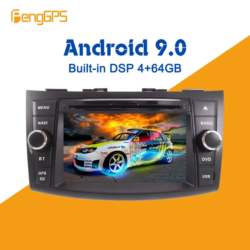 Android 9,0 PX5 4+ 64 ГБ Автомобильный dvd-плеер встроенный DSP Автомобильный мультимедийный радио для SUZUKI SWIFT 2011+ gps навигация Аудио Видео