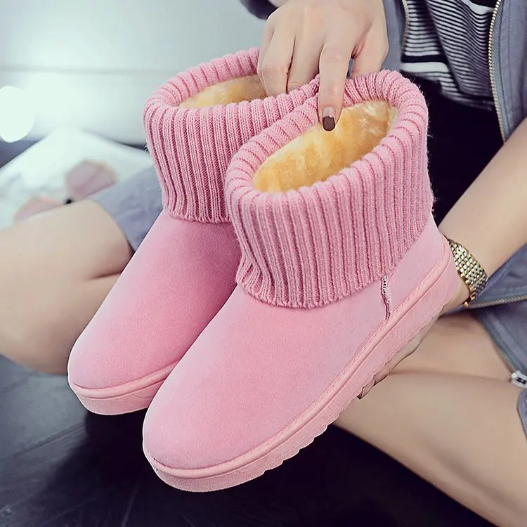

2019 Winter New Style Korea Versatile Snow Boots Women's Waterproof Boots Short Padded-Style Flat Short Boots