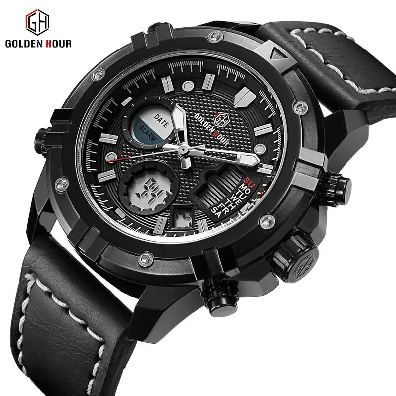 

Trend Watch Quartz Watch MEN'S Watch Multi-functional Waterproof Electronic Watch Students Watch LED Customizable