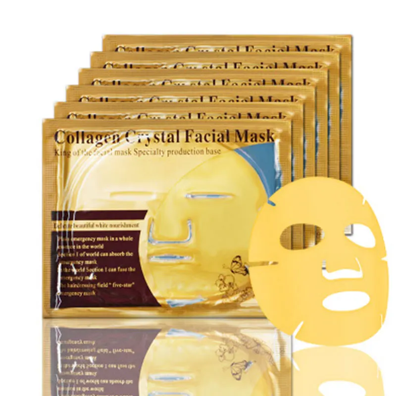 

24K Gold Collagen Face Mask Crystal Gold Collagen Facial Masks Moisturizing whitening Anti-aging Skin Care Korean Cosmetics Good