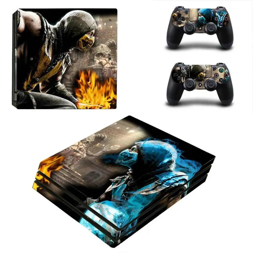 YSP4P-2000 PS4 Pro стикер s mmoral Kombat X Play станция 4 Pro наклейки для кожи Стикеры для playstation 4 Pro консоль и контроллер - Цвет: YSP4P-2000
