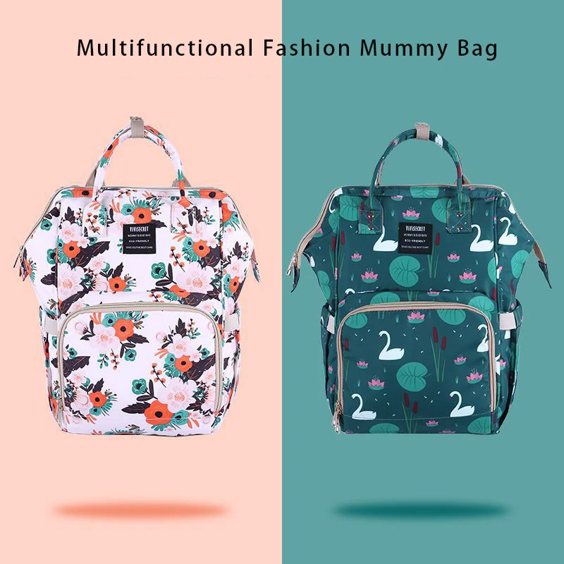 

Mummy Diaper Bag Backpack For Moms Travel Waterproof Large Capacity Stroller Bag lequeen Maternity Bag Nappy Changing Baby Bag