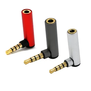 

1PC 3.5mm Jack Male to Female L Shape 90 Degree Right Angled Adapter Audio Microphone Jack Stereo Plug Connector