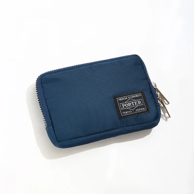blue wallets Японский и корейский бренд мужской кошелек нейлоновая ткань короткий женский кошелек сумочка повседневные кошельки для студентов Молодежный кошелек - Цвет: blue wallets