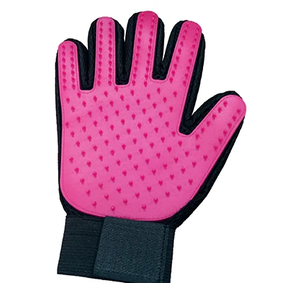 right rose Pet Уход за лошадьми Расческа для собаки очистки расческа для животных массаж волос триммер для носа перчатки в виде животных поставить перчатки для уборки Уход за лошадьми для палец перчатки "Кошка" - Цвет: right rose
