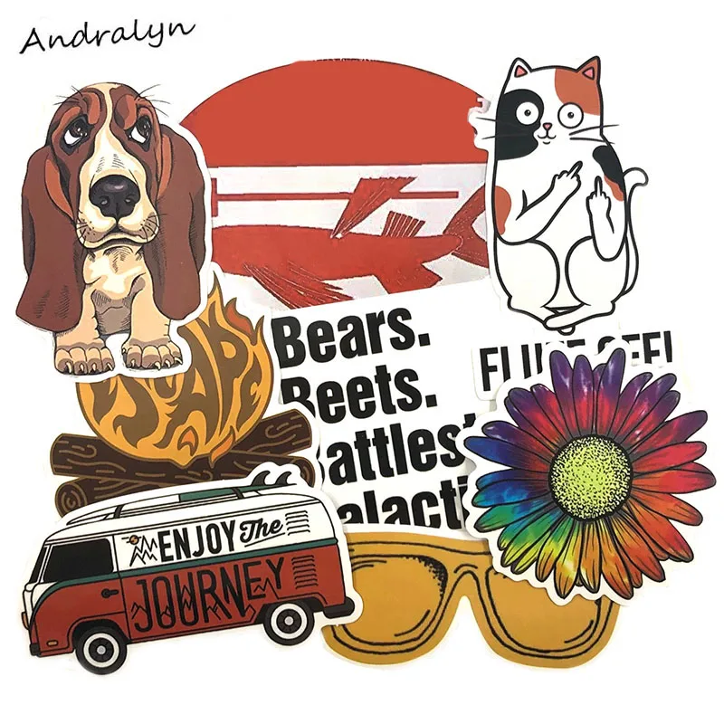 17 Pcs/pack Travel Stickers For Luggage Motorcycle Laptop Skateboard Adesivos Hand-made Photo Album Car Toys Gift Stickers