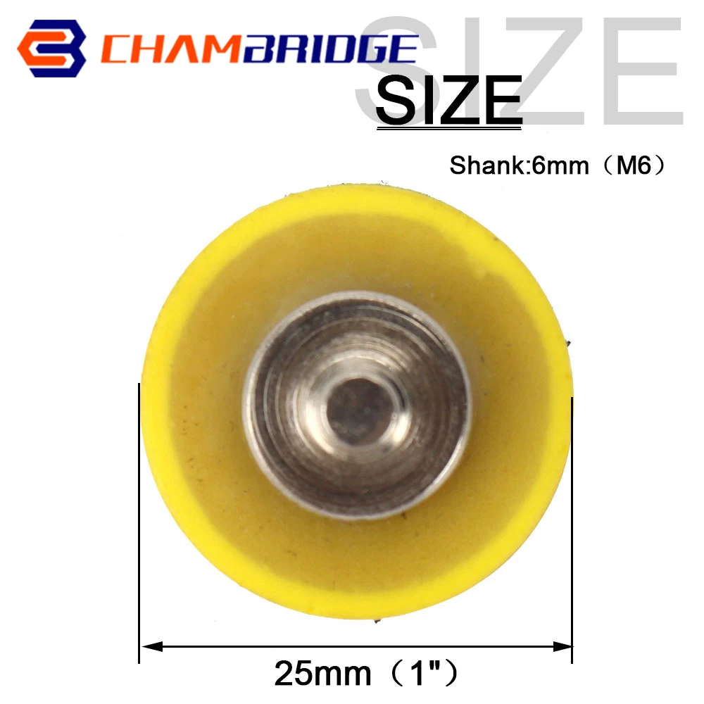 25/50/75 mm Back-up-Schleifpad, 6 mm Schaft, Klett-Schleifscheiben, M6-Gewinde zum Polieren, Schleifen, Schleif-Elektrowerkzeuge – Detail 2