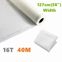 

1 Yards 16T 40M Polyester White Silk Screen Printing Mesh Fabric Filter Net