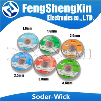 

1.5/2/2.5/3/3.5mm Soder Wick Lengt 1.5M Length Desoldering Braid Welding Solder Remover Wick Wire Lead Cord Flux BGA Repair Tool