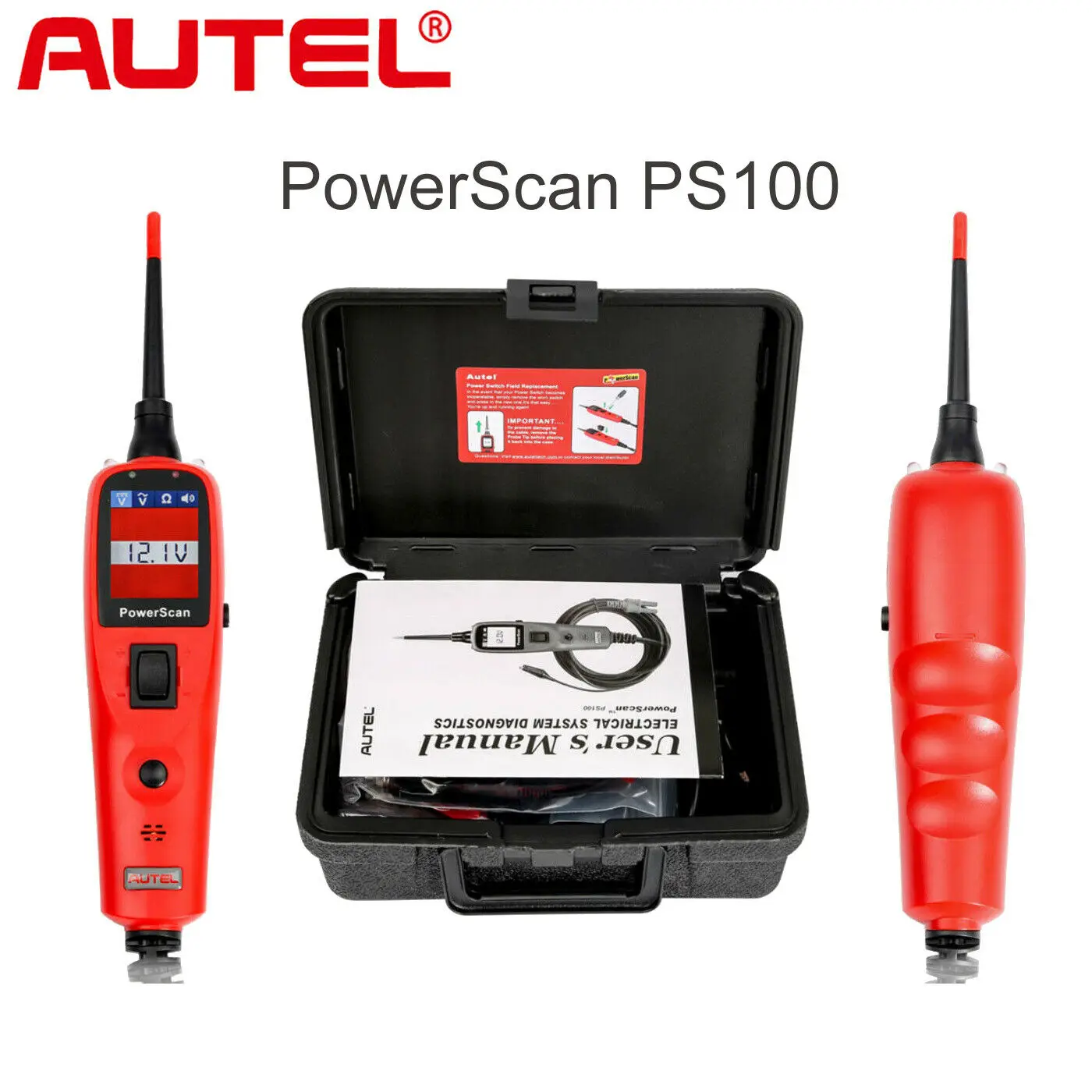 Autel Diagnosis Tool PowerScan PS100 Electrical System Diagnosis Tool Electrical Testers & Test Leads Car Repair Tools