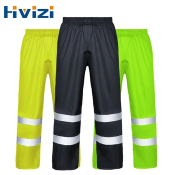 성인 반사 비옷 비 바지 불 침투성 오토바이 타고 방수 야외 하이킹 낚시 방수 보호 장비