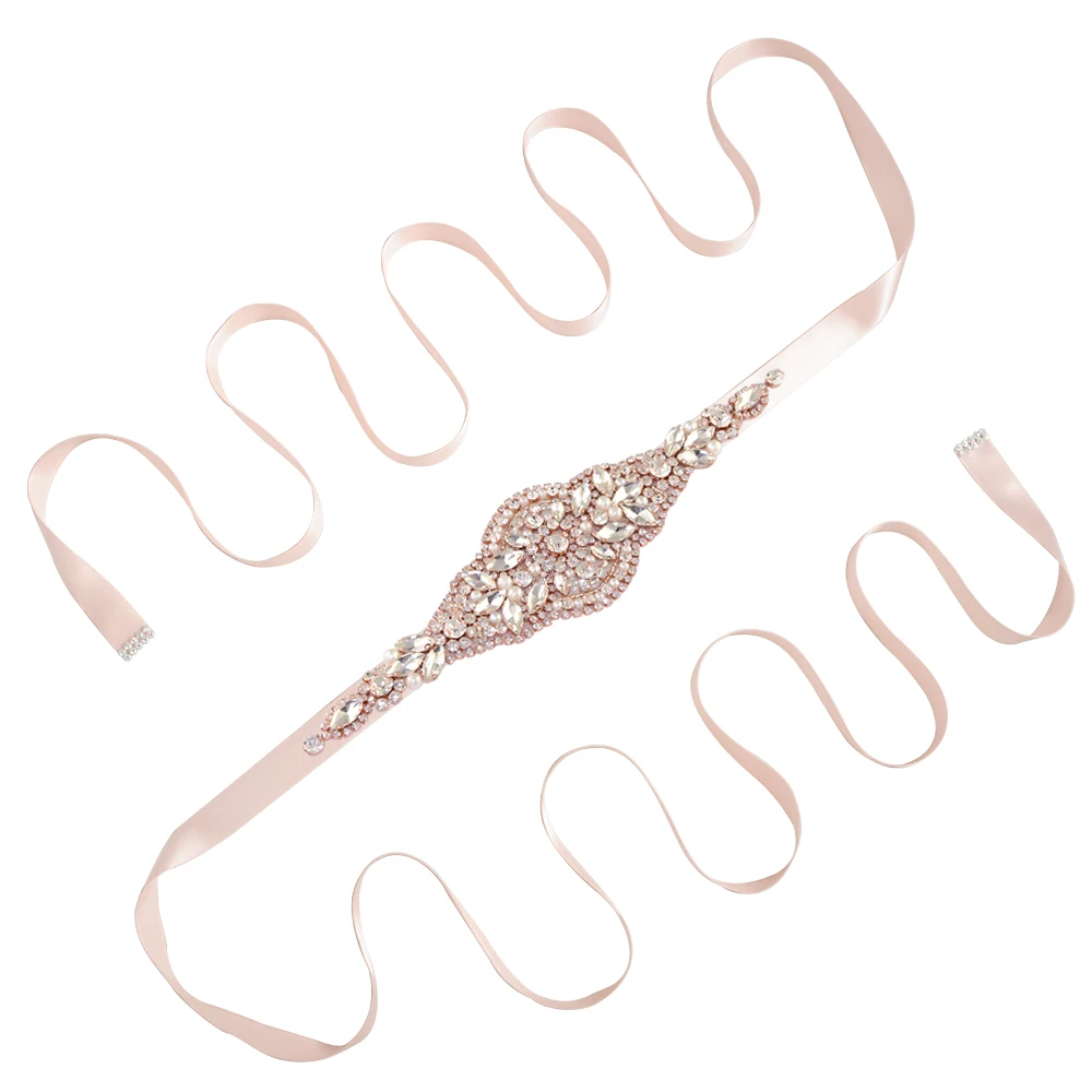 baby pink TRiXY S425, блестящие стразы, бриллианты, стразы, свадебный пояс, кристалл, свадебный пояс, пояс для невесты, платья для подружек невесты, аксессуары - Цвет: baby pink