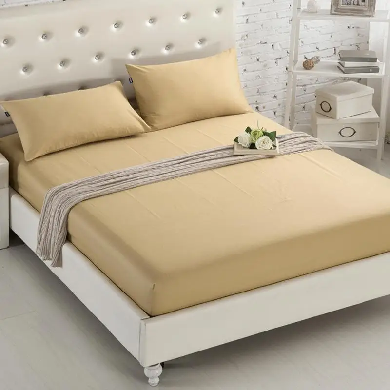 Fitted-Sheet-Mattress-Cover-Solid-Color-Sanding-Bedding-Linens-Bed-Sheets-With-Elastic-Band-Double-Queen (9)