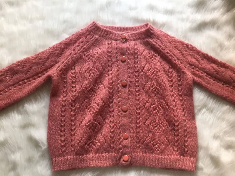 Pink Женский джемпер из мохера и шерсти Марио, выдолбленный вязаный кардиган, свитер, пальто - Цвет: Pink